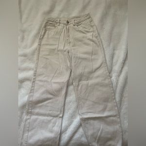 Beige jeans